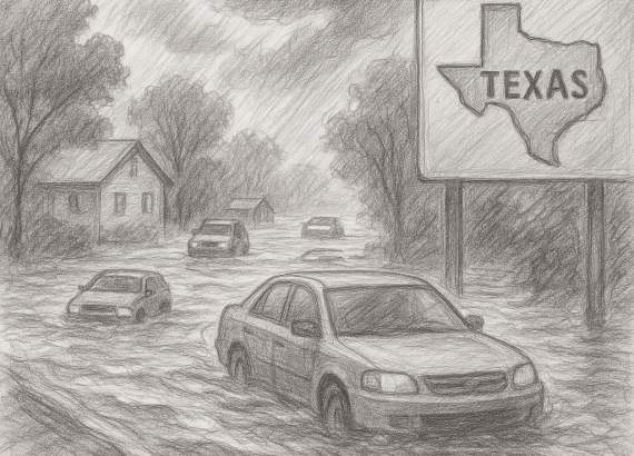 टेक्सासमा​ आएको बाढीबाट १३ जनाको मृत्यु, हराएका व्यक्तिहरूको खोजी जारी